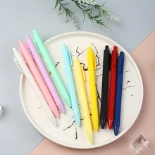 

Macaron Color Gel Pens Ballpoint Pen for School Student Office Signing Writing Stationery Gifts