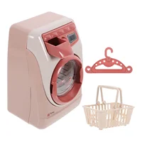 Play House Washing Machine Mini Portable Washer Plaything Pretend Toy Plastic Appliance Child Kids Early Educational Simulation 2