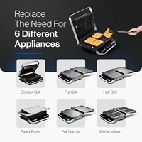 Total Package 6-in-1 Digital Indoor Grill, Waffle Maker, Panini Press, Griddle, with Deluxe Accessory Kit 2