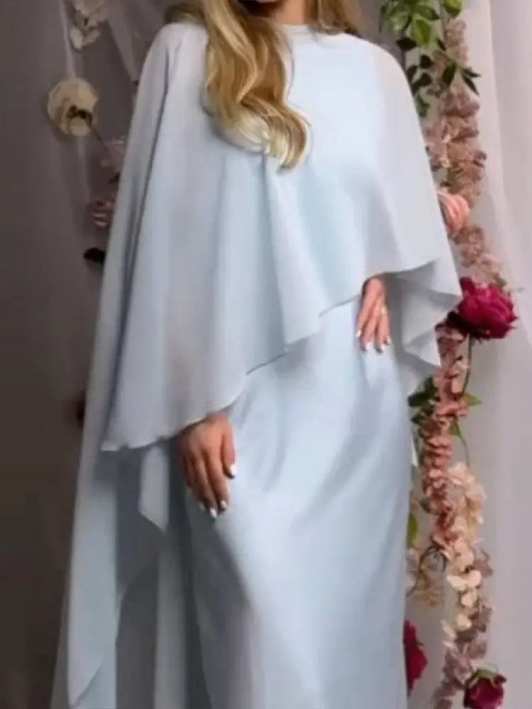 chinese dress ladies Formal Dress with Cape Sleeves: Ladivine CD356 Sage / 6 main image 1