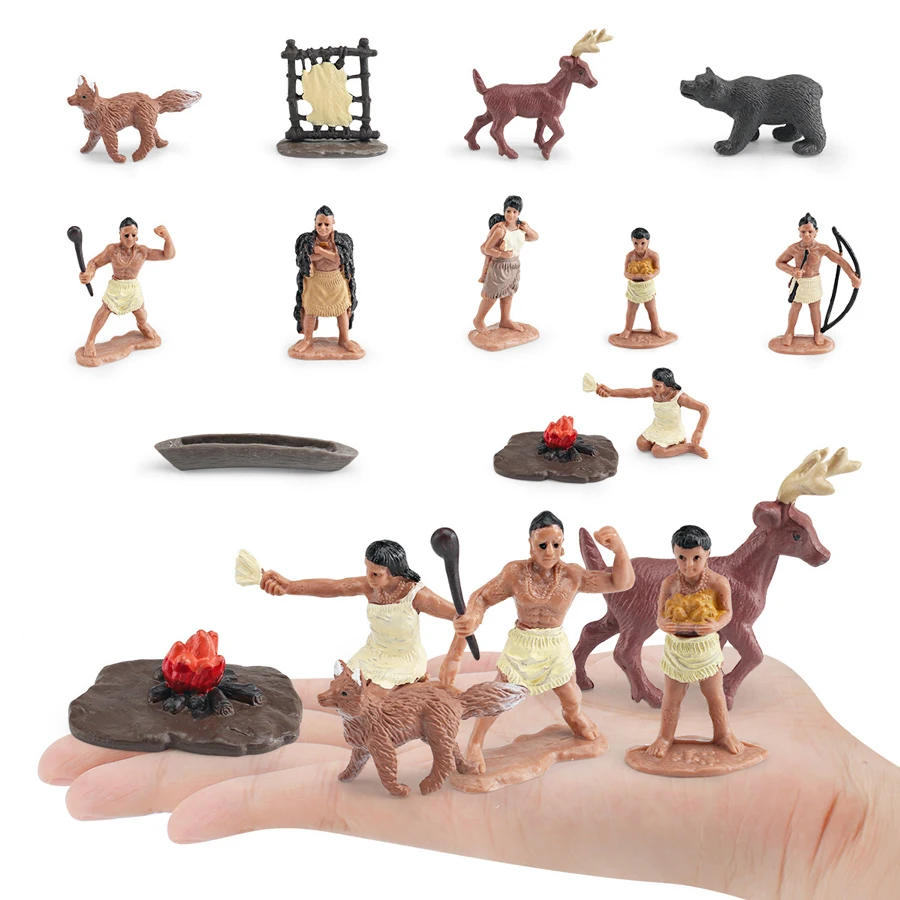 Wildlife Adventure Playset with Realistic Animal and Indigenous Figures
