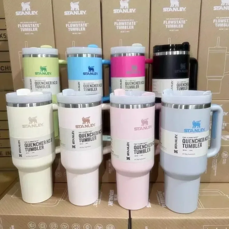 

Стакан Stanley Quengher H2.0, 40 унций, с крышкой из соломы, термос для кофе из нержавеющей стали, стакан с двойными стенками, с вакуумной изоляцией для фотографий