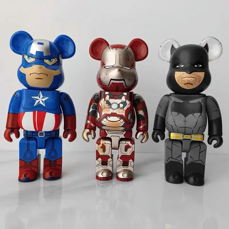 

Коллекция 400% года, фигурки Бэтмена Bearbrick, 28 см, фигурки героев аниме, модель медведя из ПВХ, статуэтка, мультяшная кукла, детская игрушка, подарки, Декор