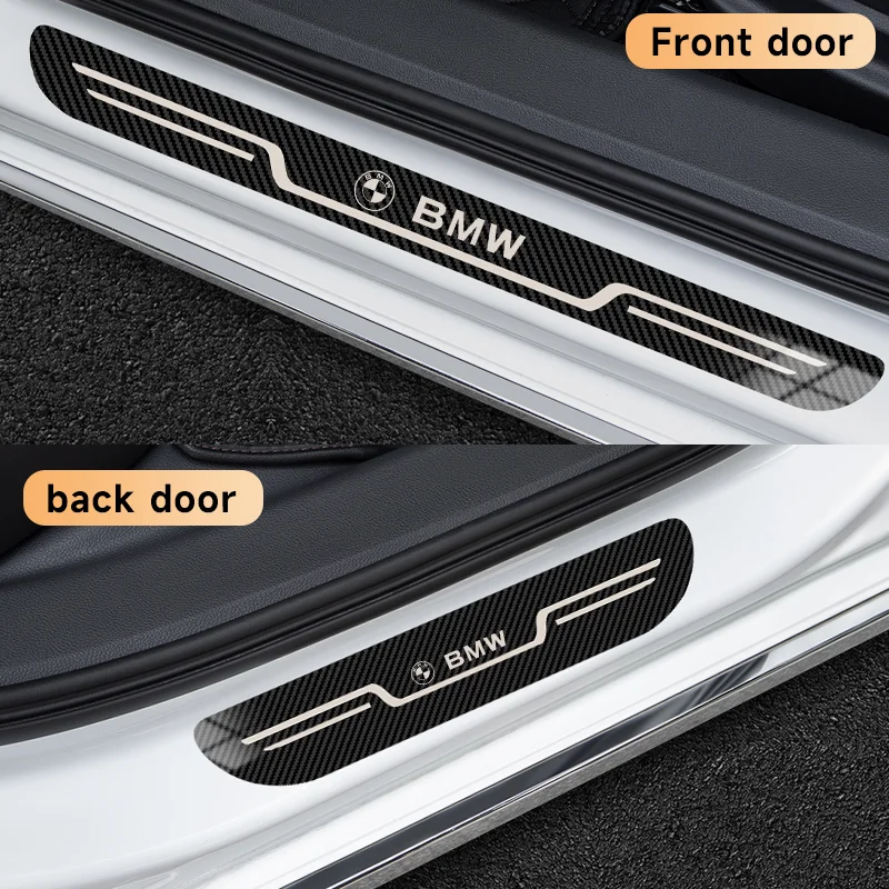Car Door Sill Scuff Plate Anti-Scratch Seal Tang Protection For BMW M M3 M5 X1 X3 X5 X6 E90 E91 E92 E93 M3 E60