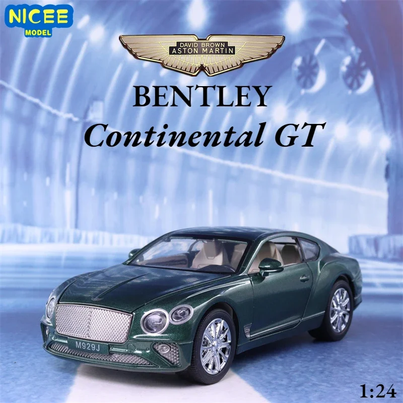 

1:24 Bentley Continental GT Alloy Car Model Diecast Metal Toy Car Model Sound Light Collection Childrens Gift A117