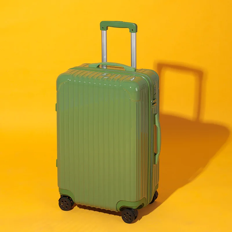 PLUENLI Aluminium Frame Luggage Men's and Women's Suitcase