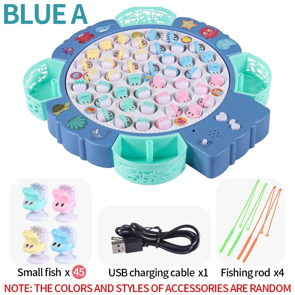 Large Electric Fishing Platform Toy-Color Box Packaging-Suitable