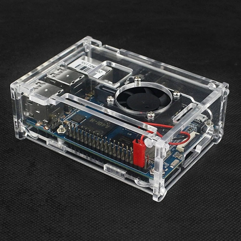 

High Quality Acrylic Case with Cooling Fan Cover for Banana Board