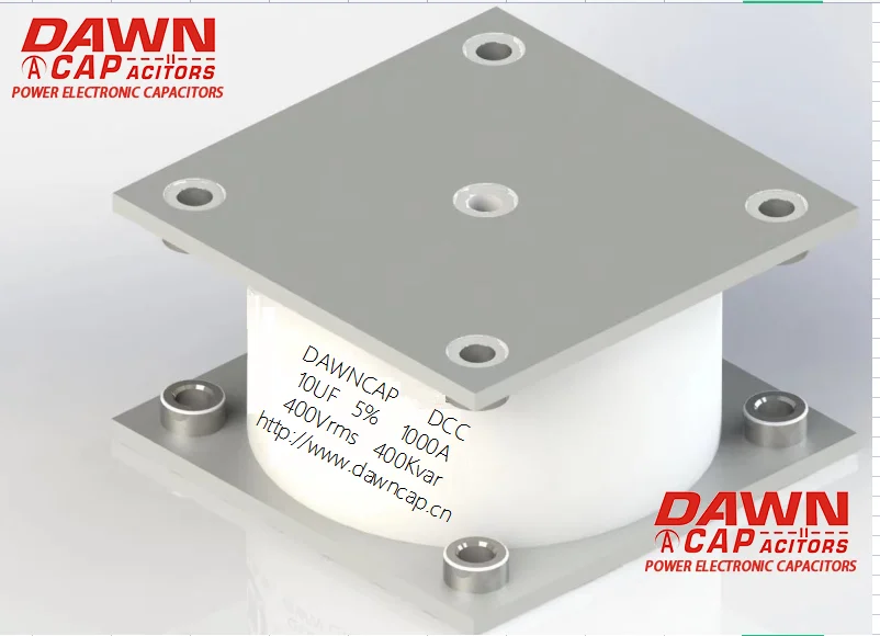 DAWNCAP  DCC-5H  10UF  400V  700A  400KVAR  Water cooled large current  Big Current  Resonant  Capacitor  78*78*34MM miniature residual current circuit breaker 2 poles 30ma 400v household electric leakage protector din rail installation 10a