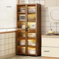 Japanese Minimalist Kitchen Cabinets for Home Kitchen Furniture Storage Cabinet Floor Multi-purpose Living Room Storage Cabinets 1