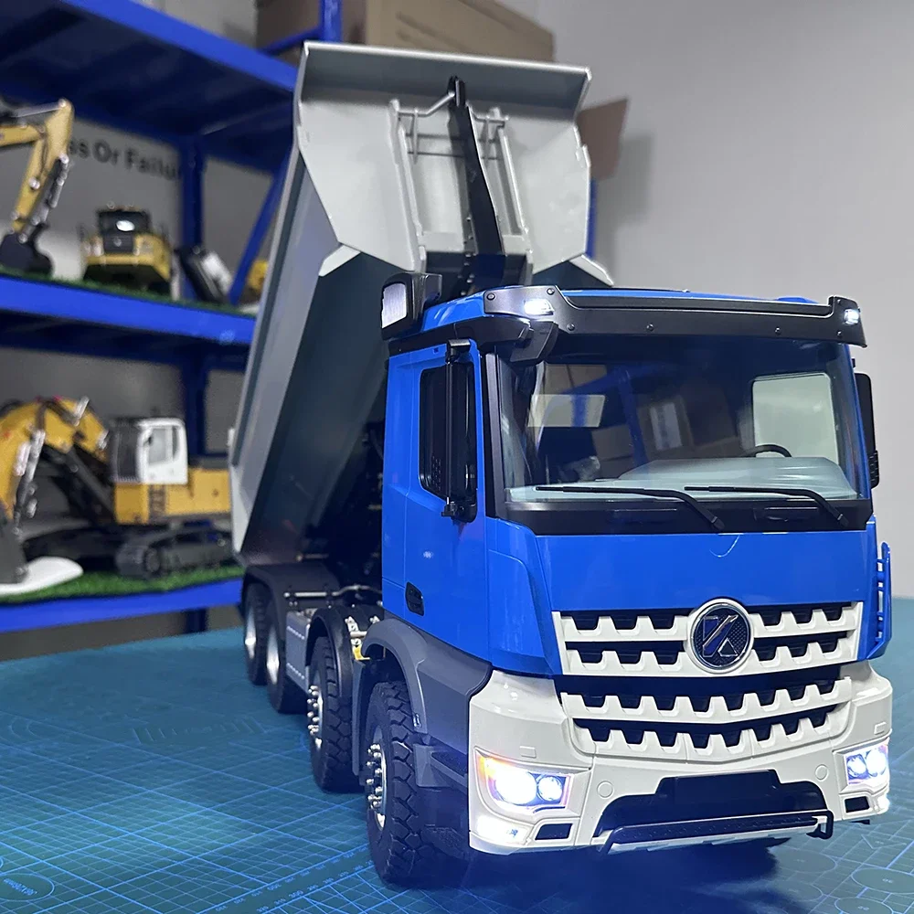 RC 1/14 Hydraulic Dump Truck Model K3366 8×8 All Wheel Drive with Sound and Light Group KABOLITE RTR Model HuiNa Model Presale 4