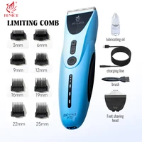 Fenice Dog Hair Clipper Electric Low Noise Machine Pet Grooming Rechargeable Trimmer Shaver Set 2