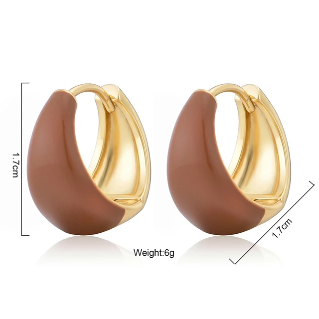87520-62635a.jpg Boucles d'oreilles créoles rondes tendance pour femme, émail rouge, bleu, rose, noir, couleur or, boucles d'oreilles vintage élégantes, bijoux féminins