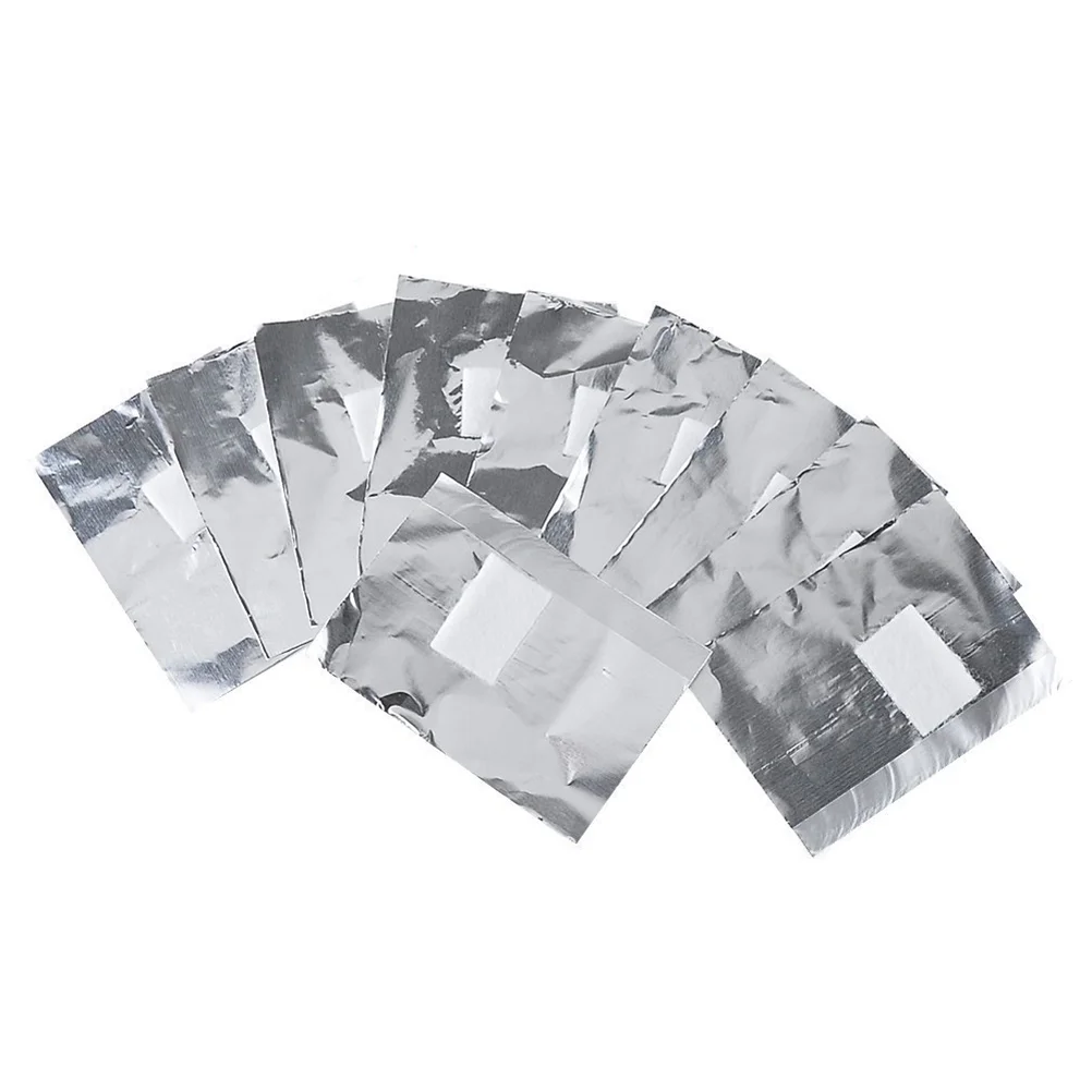 

200pcs Nail Polish Remover Pads Nail Wraps Soak Off Gel Foils with Cotton Pad