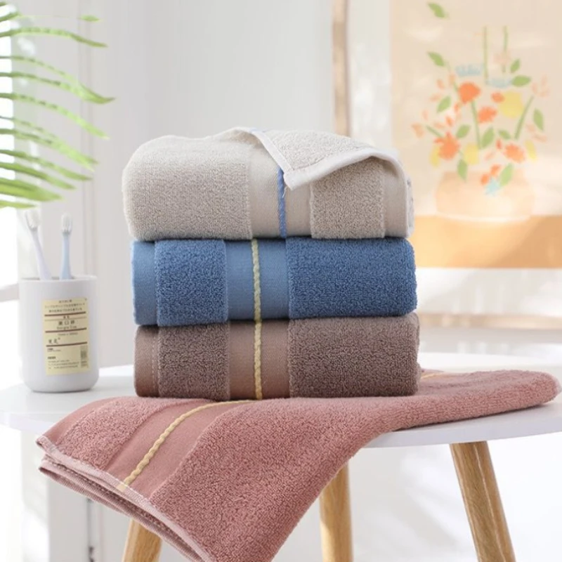 Lengthened Bath Towel Cotton Adult Plus Size Thickened large body bath towels Absorbent Soft Big Towel Bathroom supplies 40*90cm