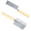 Dog Grooming Equipment Pet Hair Remover Cat Hair Comb Grooming Wooden Handle Cat Comb Smooth Hair Dog Brush Dog Accessories 5