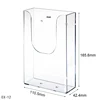 1 Pc Transparent Acrylic Card Holder, Special Storage Box For Office Desk Data Catalogue Rack Single-Layer Wall-Mounted Wall 5
