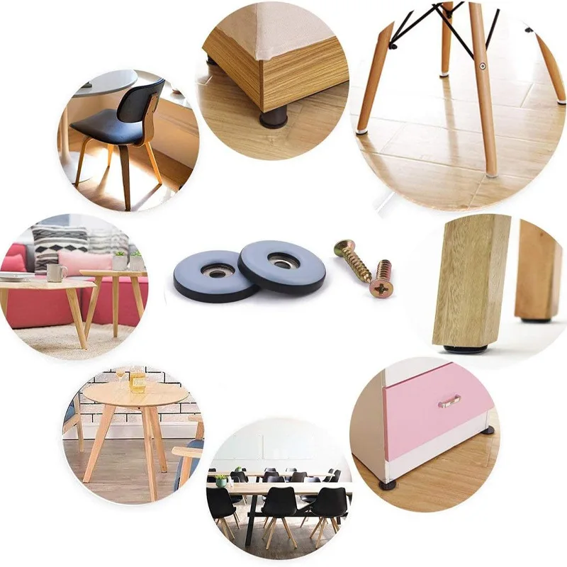 furniture gliders with screws PTFE for sofa bed table couch dining chairs heavy duty