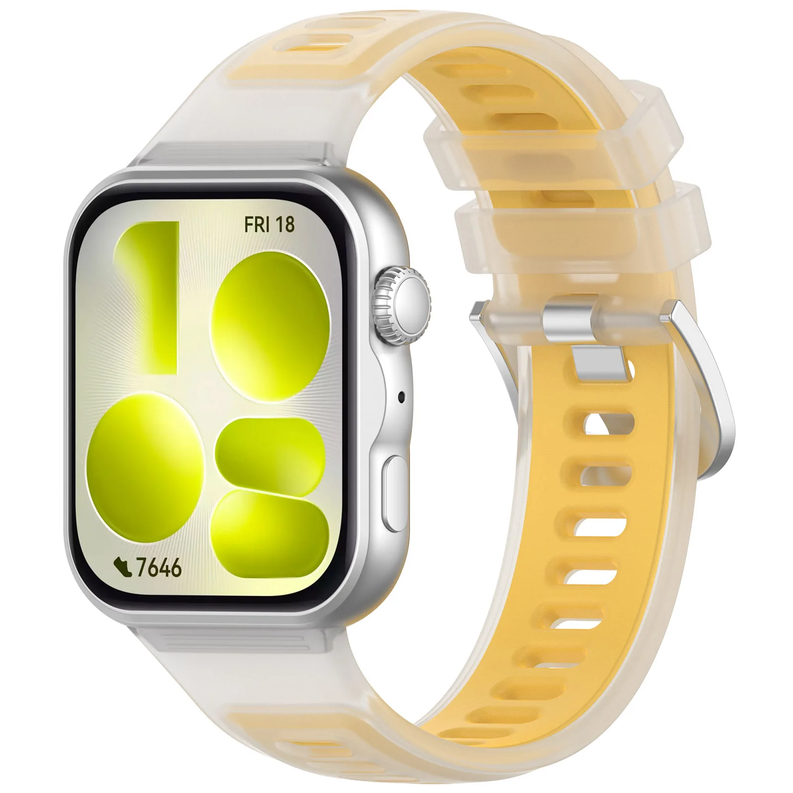 Breathable Two-Color Sport Silicone Bracelet Strap