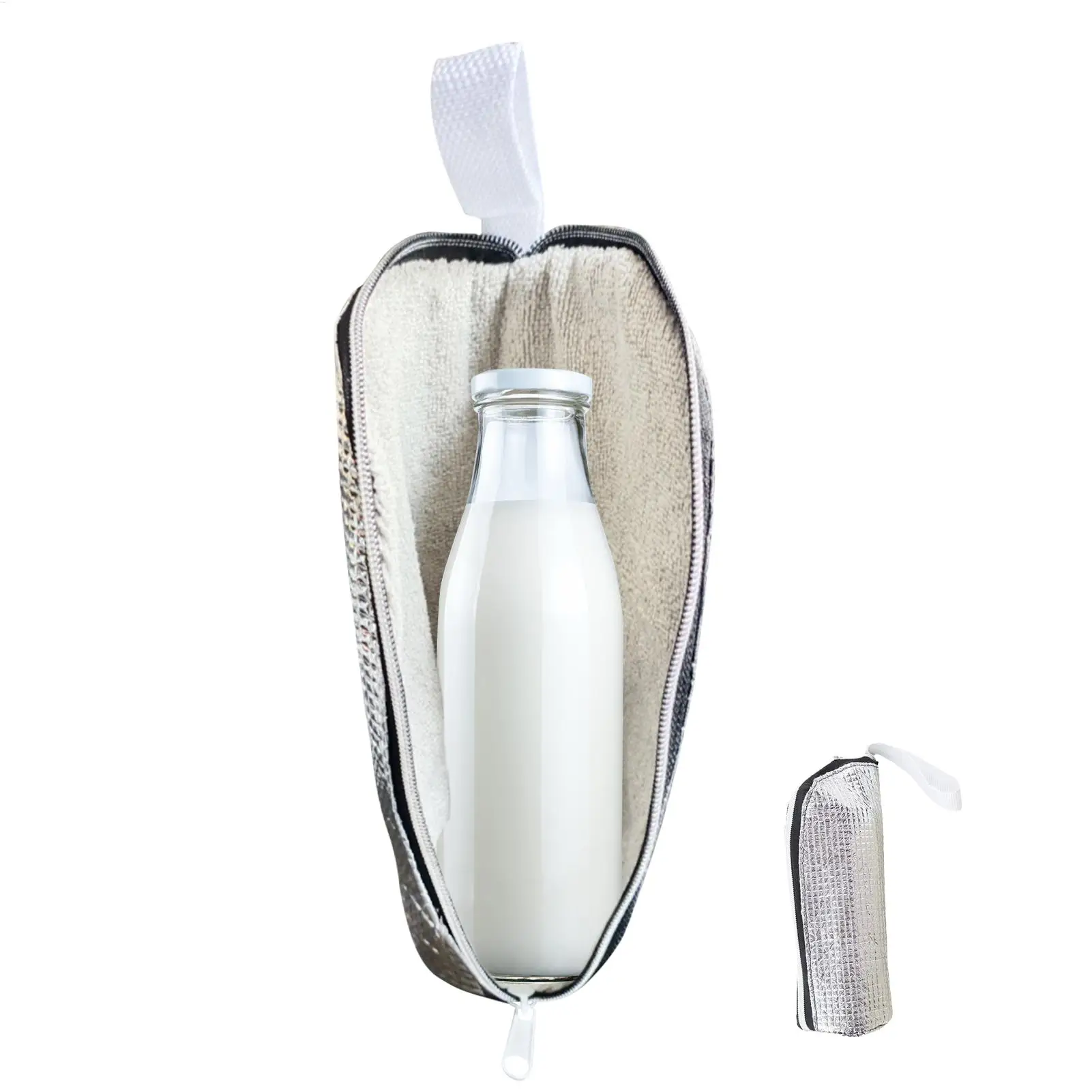 Thermal Insulated Water Bottle Carrier Pouch Bag Carrier Insulators Portable aluminum foil insulation bag for hanging water cups