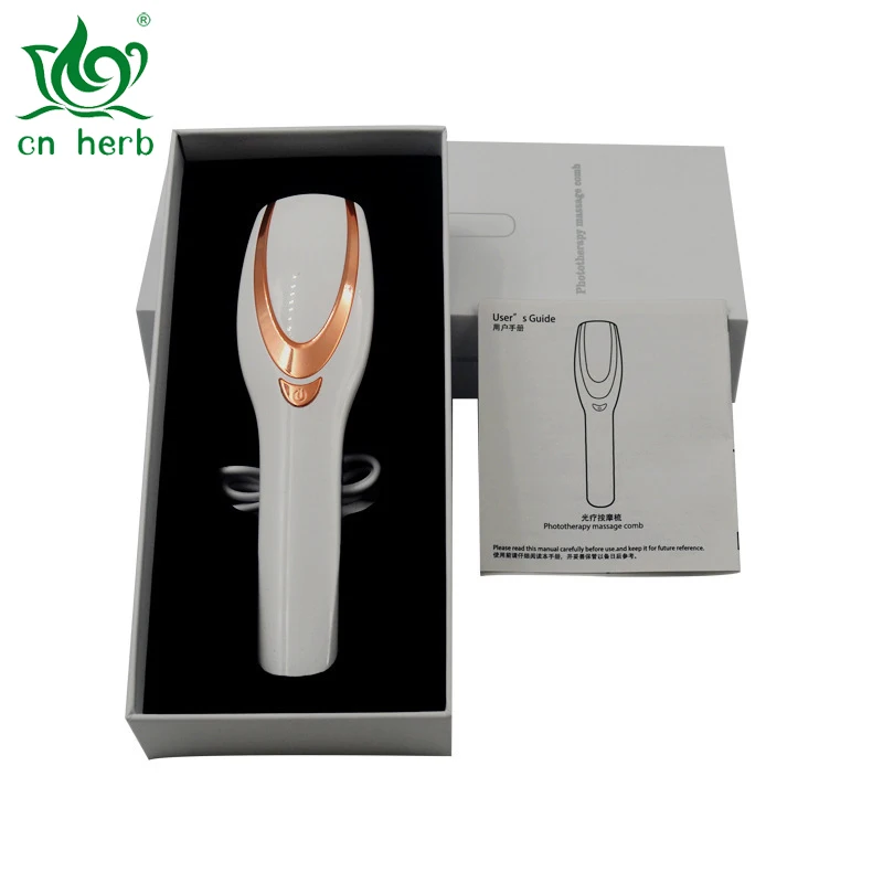 Free shipping Portable electric phototherapy oil hair health massage comb