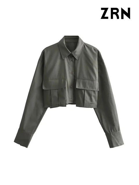 Blusas Cropped de Manga Longa ZRN: Elegância e Versatilidade para o Guarda-roupa Feminino