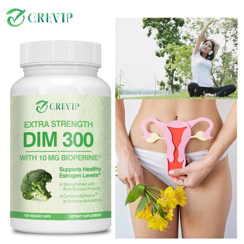 

DIM 300 Mg with Organic Broccoli - Maintains Healthy Hormone Balance in Men and Women and Promotes Lean Body Mass