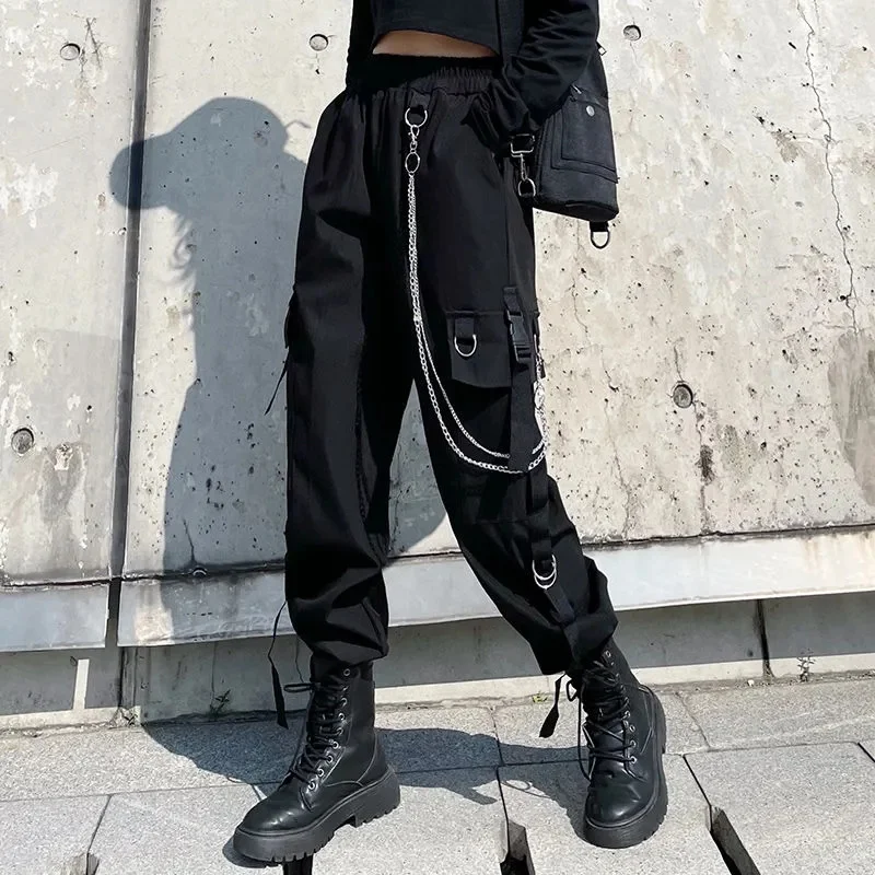 

2023 New Overalls Women High Waist Sports Casual Pants Loose All-match Leggings Korean Harajuku Fashion Streetwear Pants
