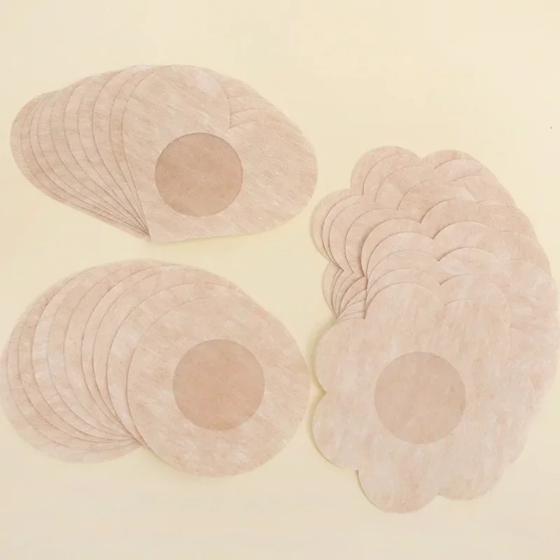 Women Comfortable Chest Patch Anti Convex Point Nipple Cover Snug Breast Sticker Non Irritating Bra Pad Four Season Chest Paster