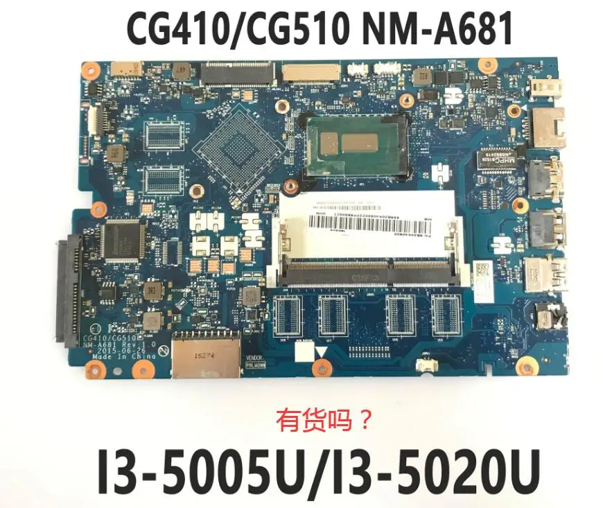 Оригинальная материнская плата для ноутбука Lenovo Ideapad 100-15IBD CG410/CG510