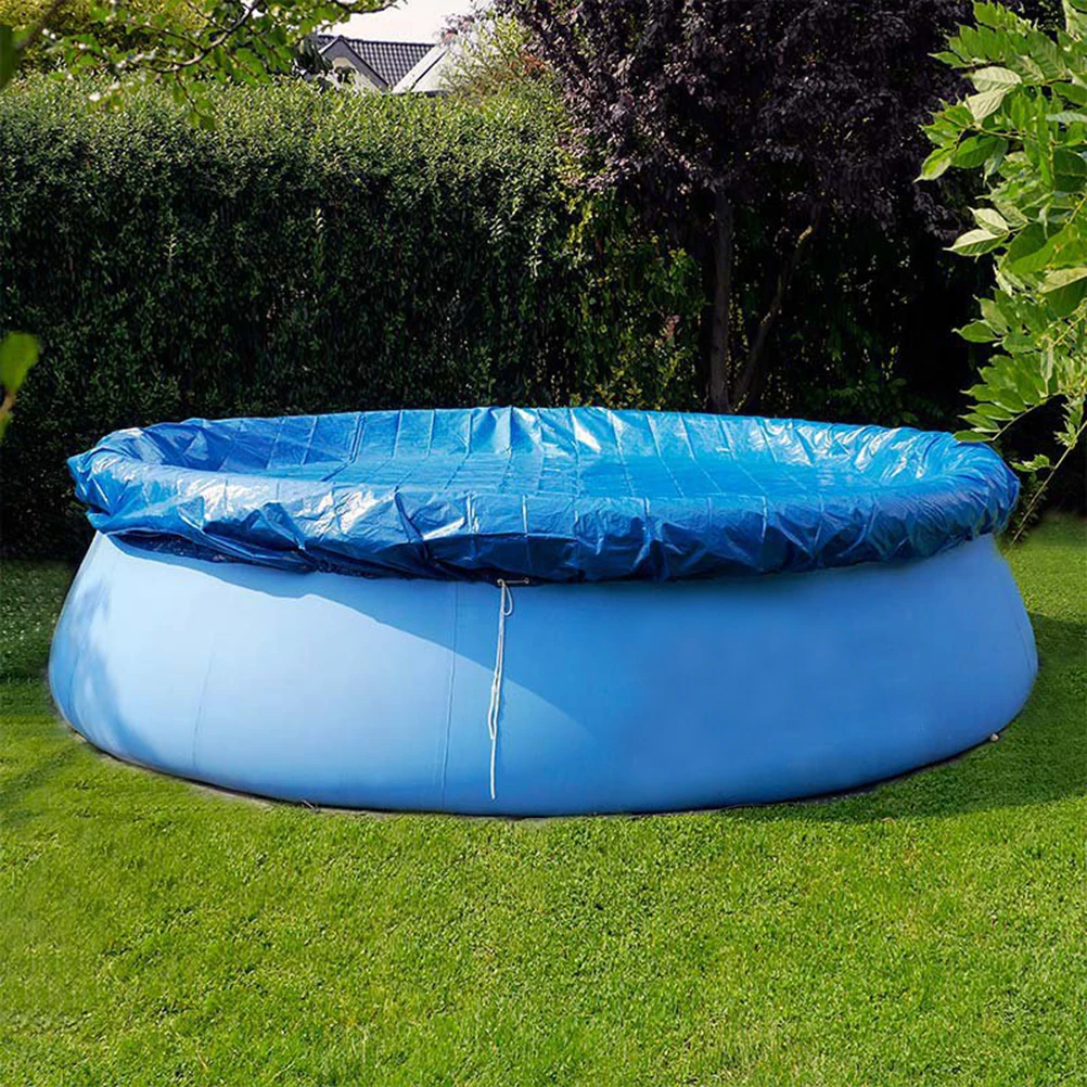 10-Foot Diameter Round Easy Set Swimming Pool Cover For Frame Swimming Pools Inflatable Swimming Swimming Pool driving pool solar foil around pool cover 300cm for 366 cm pools