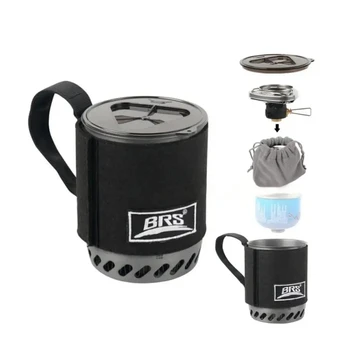 BRS 61 Camping Integrated HeatCollecting Pot Burner 1