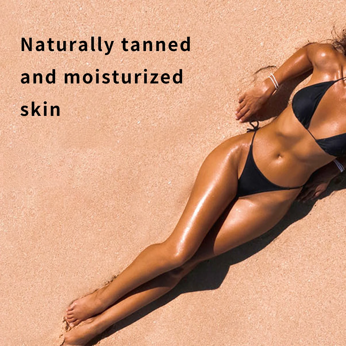Sun-free tanning drops without irritation wheat-colored bronze skin moisturizes no odor