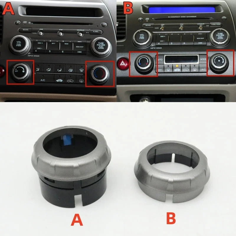 2PCS Car Air Conditioner Temperature Control A/C Panel Switch