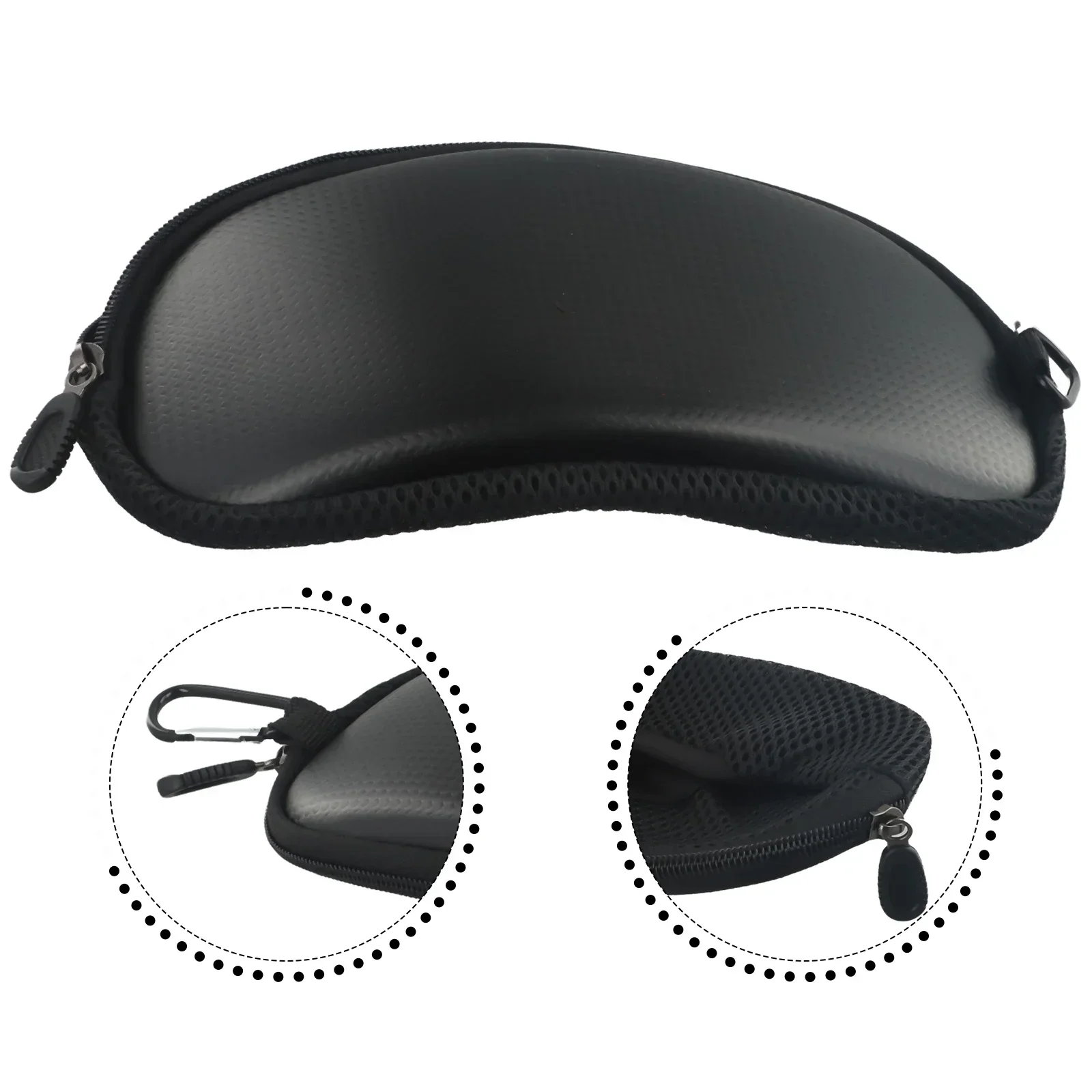 PU Skiing Glasses Case Eyewear Protector Case Ski Snowboard Eyewear Hard Case Bag Portable Glasses Storage Box holder 22x12.5cm 4