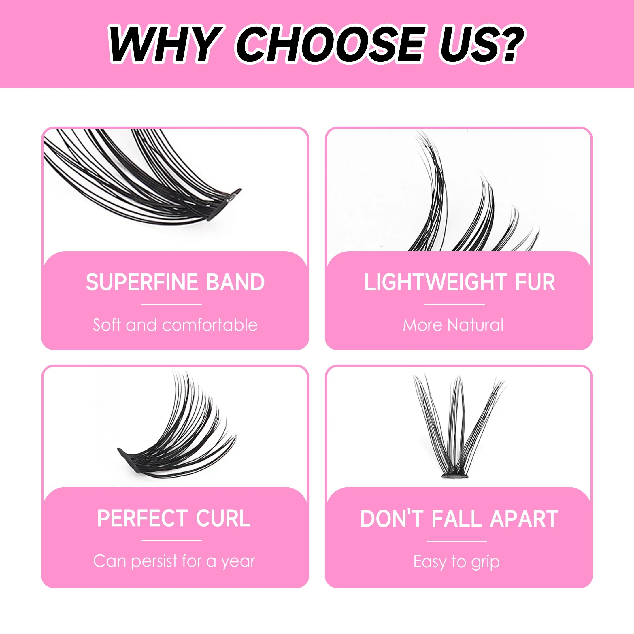 DIY Cluster Extension Lashes Kit 240 Bunches Individual Lashes Set Wispy Fluffy False Eyelashes Glue and Tweezer fake eyelashes lash extension kit eyelash set