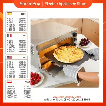 SucceBuy Piastra in acciaio per pizza multi-dimensione per pietra da forno per pizza in acciaio al carbonio pre-temperata da forno 1