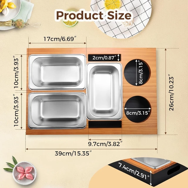 Sofa Wooden Snack Tray 4