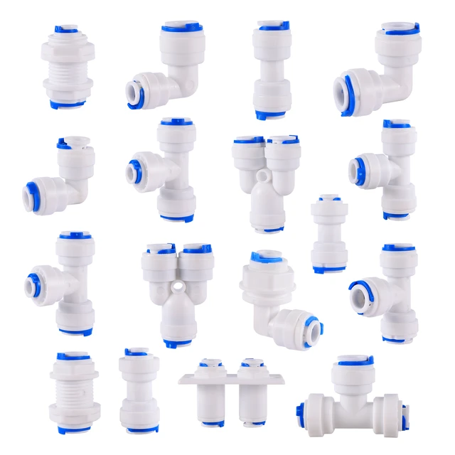 5pcs 1/4 3/8 Hose Water Purifier Accessories Reverse Osmosis Quick  Coupling Aquarium Fitting Ro Water Plastic Pipe Connector - Garden Water  Connectors - AliExpress