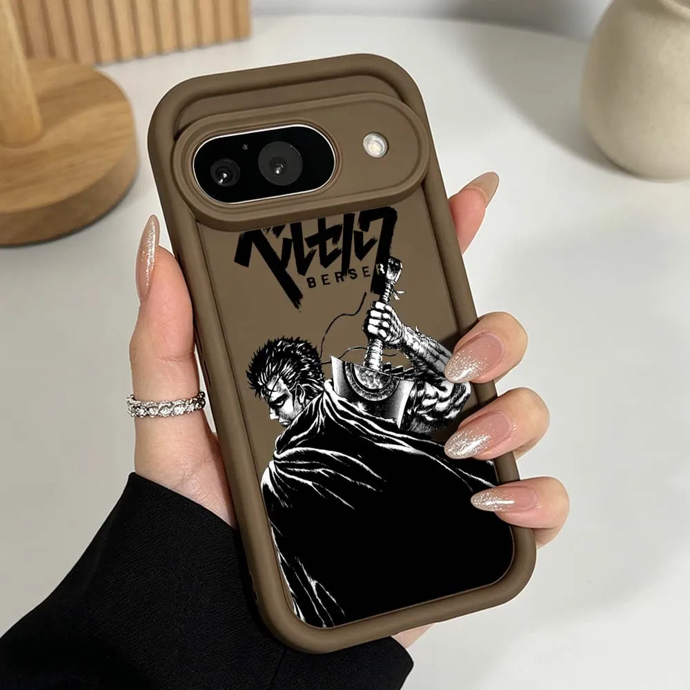 B-Berserk Anime Silicone Phone Case with Eye Ladder Design