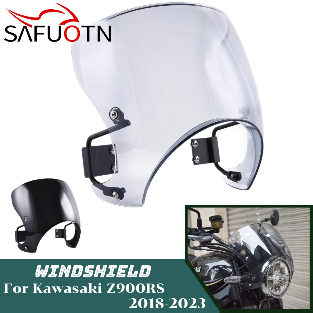 Motorcycle Wind Deflector Windshield Windscreen Kawasaki Z900 Rs