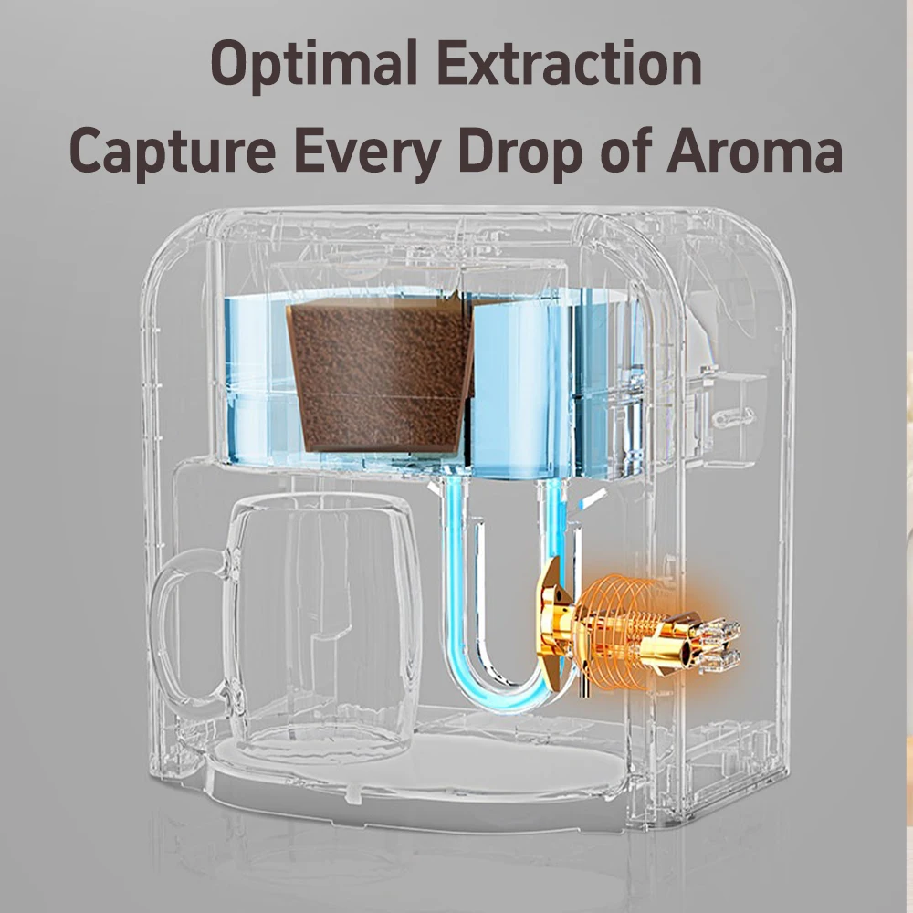 ماكينة قهوة منزلية صغيرة شبه أوتوماتيكية من RAF R....