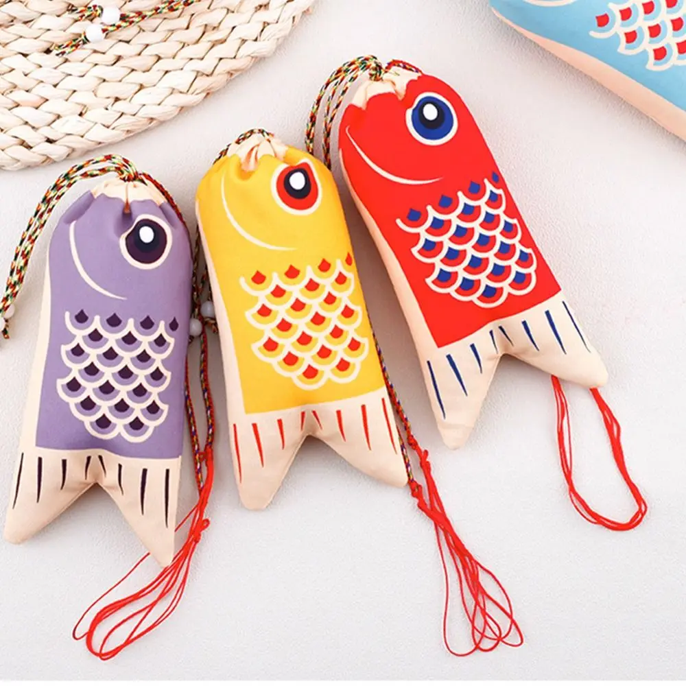 Pendant Hanfu Decoration Graduation Gift Lucky Pouch Japanese Style Sachet Jewelry Bags Koi Carp Blessing Bag Coin Purse 3