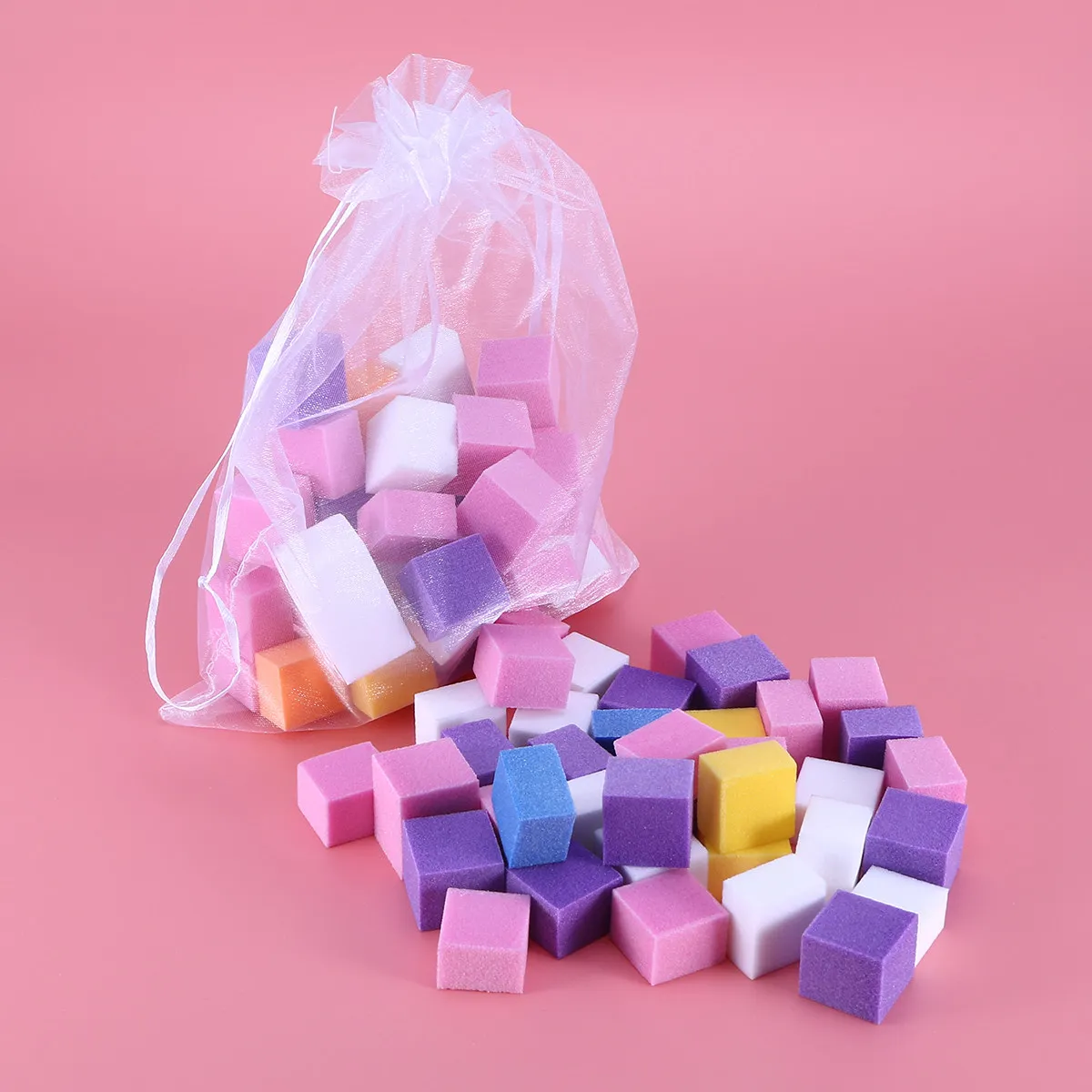 60개 스펀지 네일 파일 블록 폴리셔, 부드러운 파일링, 버핑, 네일 쉐이핑, 매니큐어 페디큐어 키트, 매끄럽고 윤기나는 마감