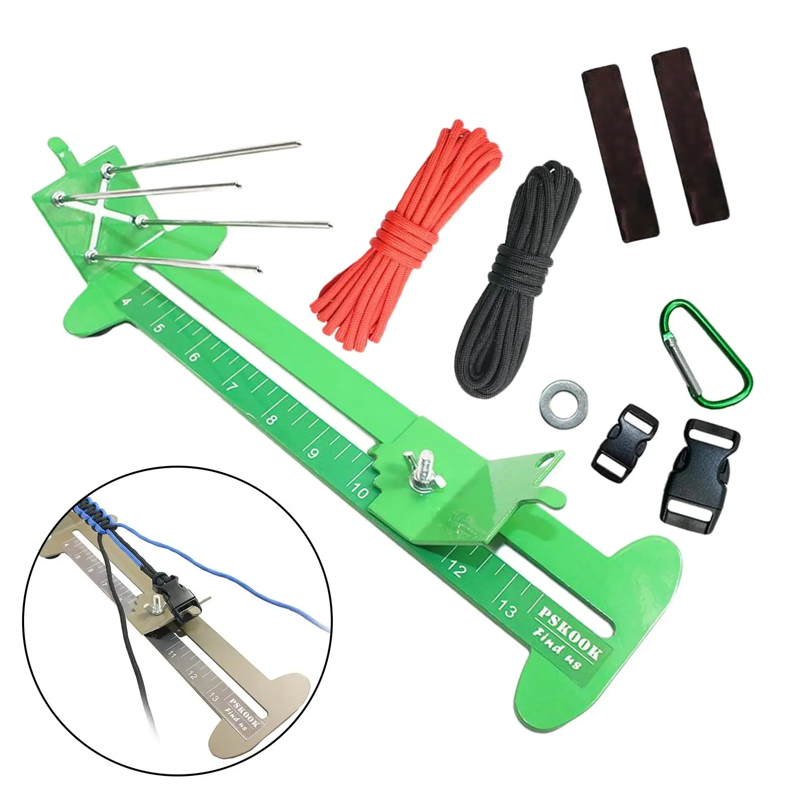 Metal Paracord Bracelet Jig Kit Making Parachute DIY Craft Tool Adjustable