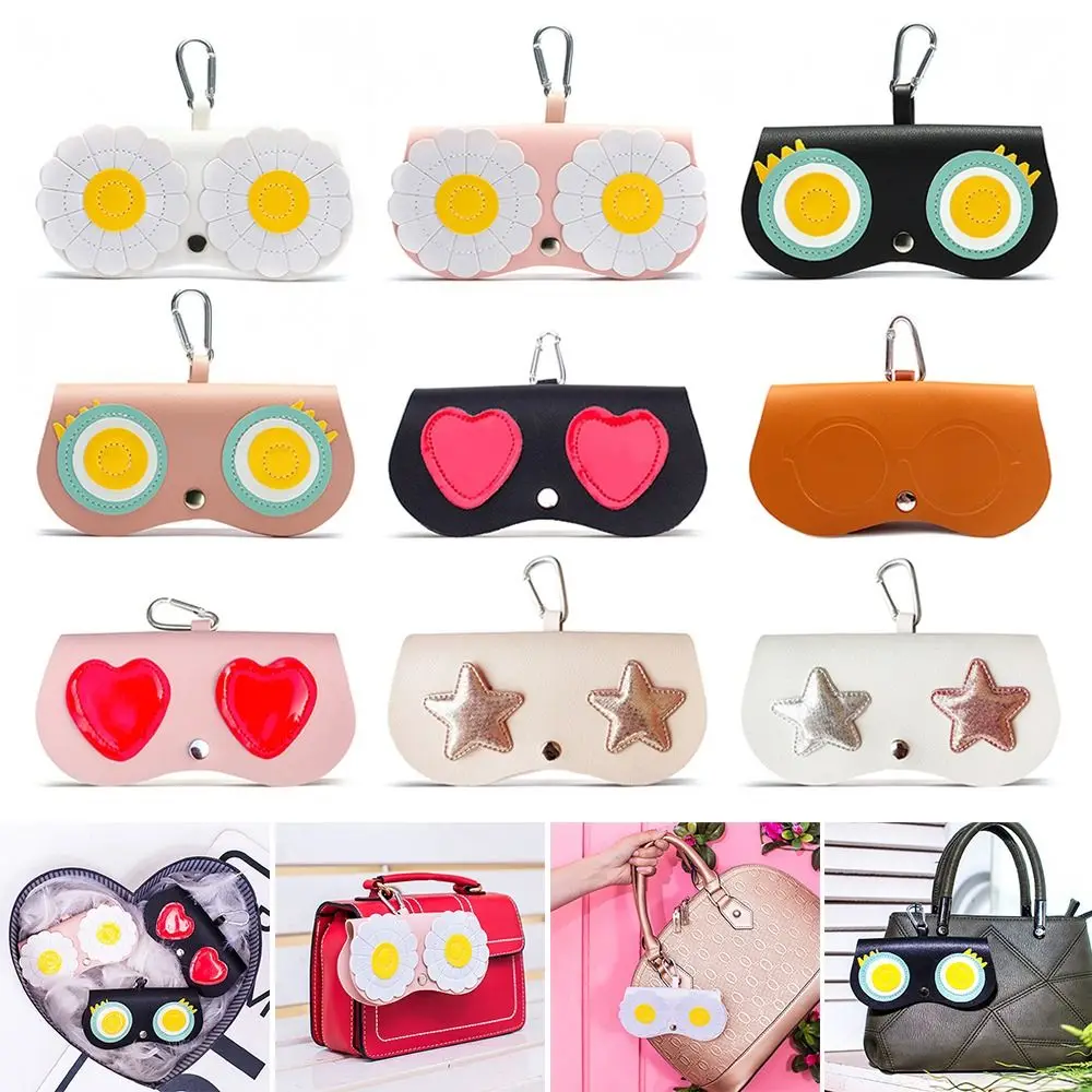 

Cartoon Sunglasses Protection Bags Portable PU Leather Eyewear Case Glasses Box Glasses Bag Sunglasses Storage Bag