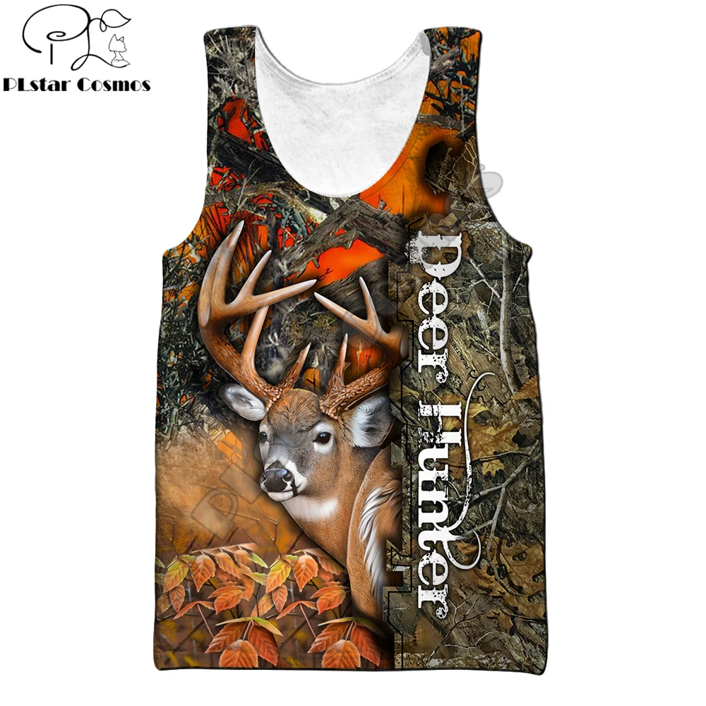 

Beautiful Deer Hunting 3D All Over Printed Men vest Summer Harajuku Sleeveless T-shirt Unisex Casual Polyester Tank Tops BX-67