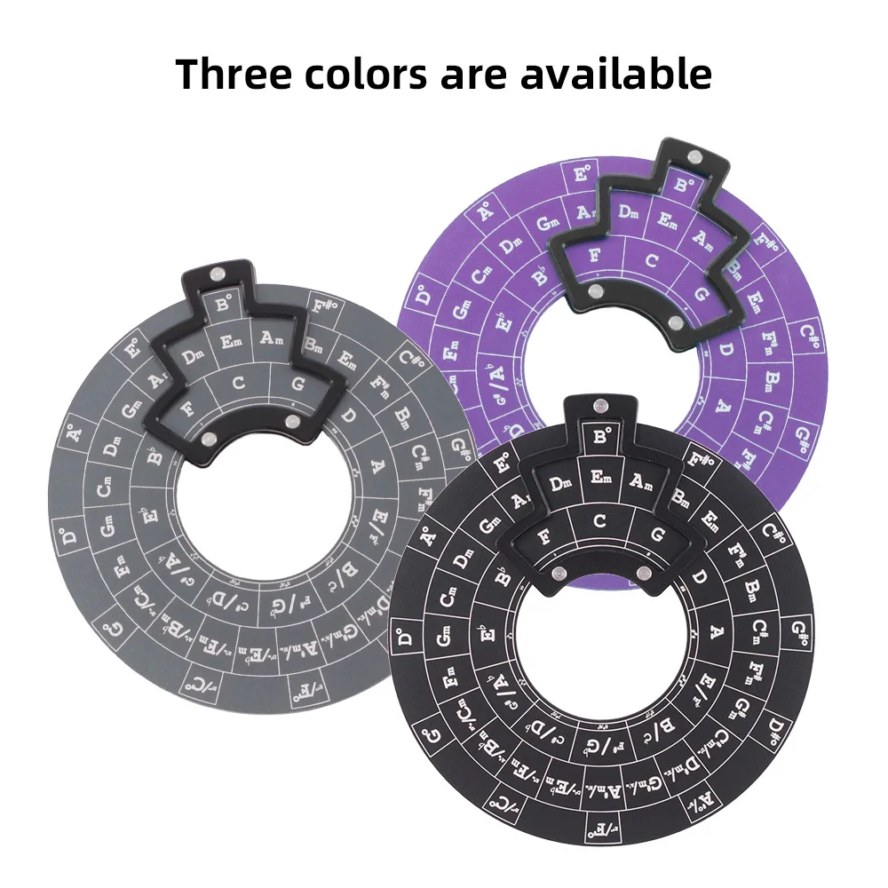 Circle of Fifths Aluminum Alloy Wheel Melody Tool Music Theory Plate Learning Tool Chord Series Table Melody Fifth Degree circle fifths tool
