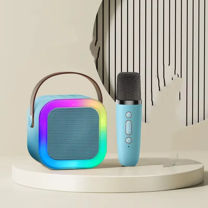 K12 Wireless Bluetooth Speaker with 2 Microphone RGB Portable Music Player Karaoke Machine for  Family Singing Children's Gifts - Image 11