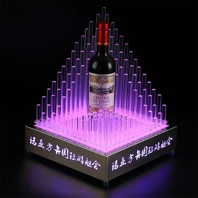 Rechargeable Bar Wine Bottle Presenter Bottles Display Wine Champagne Glorifier Box Champagne Bottle Holder For NightClub